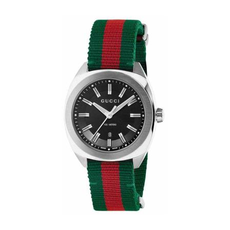 Gucci Gg2570 Watch, Ya142305 svart, Herr Klockor, Herr, Storlek: ONE SIZE