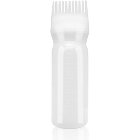 Hår olie applikator med genanvendelig skala til hårfarvning og oliering i hjemmet frisørsalon hvid