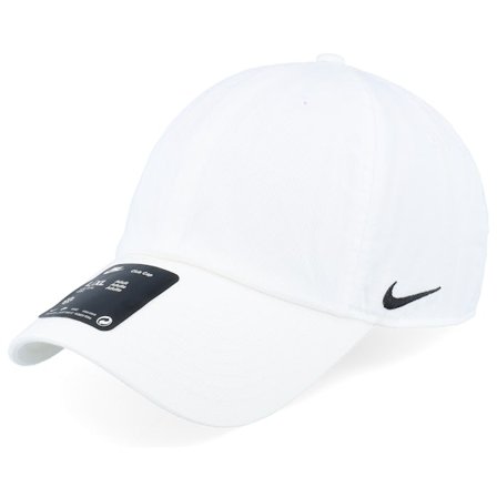 Nike - Club Cap White Dad Cap Unconstructed White Cap - @ Hatstore