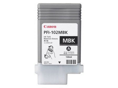 Canon Bläckpatron, PFI-102 MBK, matt svart, singelförpackning, 0894B001 - Lyreco - Toner och bläck - Bläckpatroner - Bläckpatroner Canon