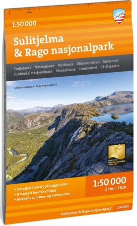 Calazo Turkart Sulitjelma & Rago Nasjonalpark 1:50 000