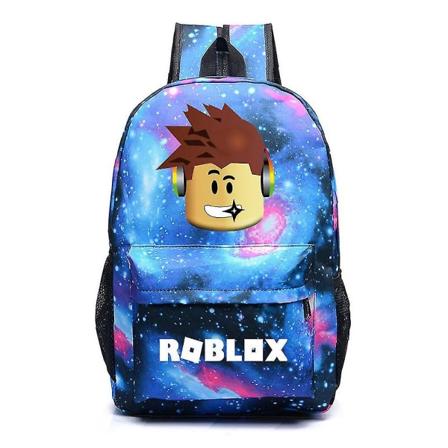 Kid Pojkar Flickor Roblox printed ryggsäck ryggsäck skolväska gåva B