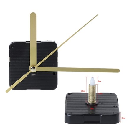 DIY Quartz Clock Movement Silence Quartz Clock Core Tillbehör Tillbehör för väggmonterade spetsiga nålar Tillbehör