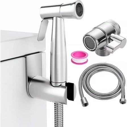 Toalettspray-set, Bidé Toalettspray-set med Vattentankskrok och Slang, A