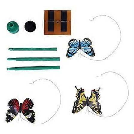 3x Ihastuttavat aurinkokennolla toimivat lentävät perhoset puutarhaan, pihalle, joulu koriste DY