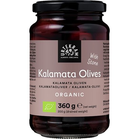 Urtekram Oliven Kalamata Ø 360 g, Helse & Madvarer, Madvarer, Konserves