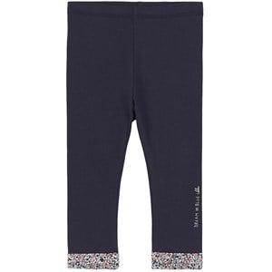 Kids - IKKS Navy Floral Leggings 18 Months - Bottoms - 18 months - Blue