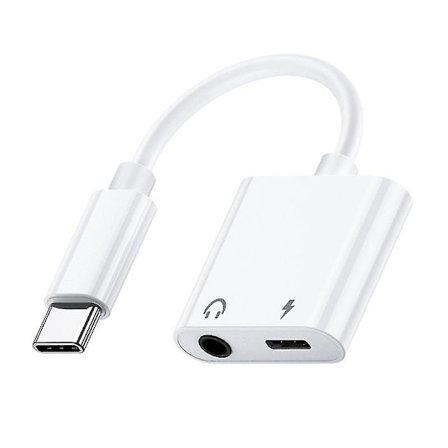 Huvudtelefonadapter Dac Usb, Laddare 2 I 1 Typ C, Aux Konverter (B)