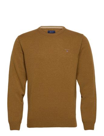 Superfine Lambswool Crew T-Langærmet Skjorte Brun GANT