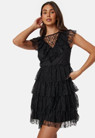 Bubbleroom Occasion - Lace Frill Dress - L