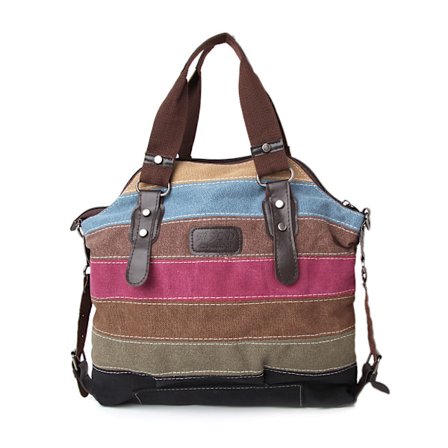 Kvinnor Axelväska Canvas Satchel Crossbody Tote Handväska Handväska Messenger Mode