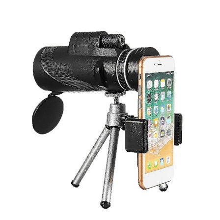 40X60 HD BAK4 Optisk Lins Monokulär Lågljusnivå Mörkerseende Vattentät Telefon Teleskop