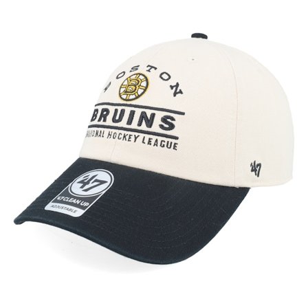 47 Brand - Beis unconstructed Gorra - Boston Bruins NHL 47 Clean Up Natural/Black Dad Cap @ Hatstore