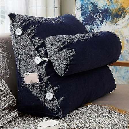 Läs Kudde Säng Kil Stor Vuxen Ryggstöd Kudde Med Fickor