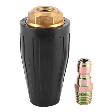 Korkeapainepesurin turbosuutin 3600 PSI 1/4 tuuman pyörivä suihkukärki pikaliitin puhdistustyökalu 2,5 GPM