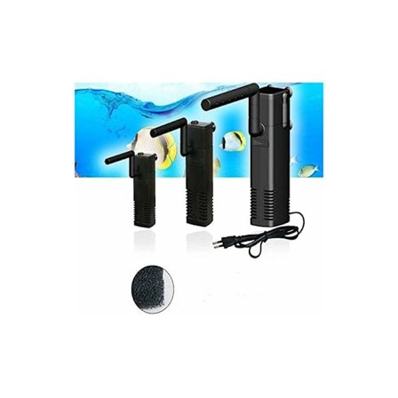 300-1000 LPH Vertikal Indbygget Akvarium Filterpumpe Sprøjte Stang Plast Sort EU (AP-300L)