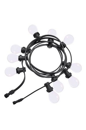 Jotex - BRIGHT ulkona käytettävä lisävaloketju Musta opaali - Osta Koristevalaisimet Jotex