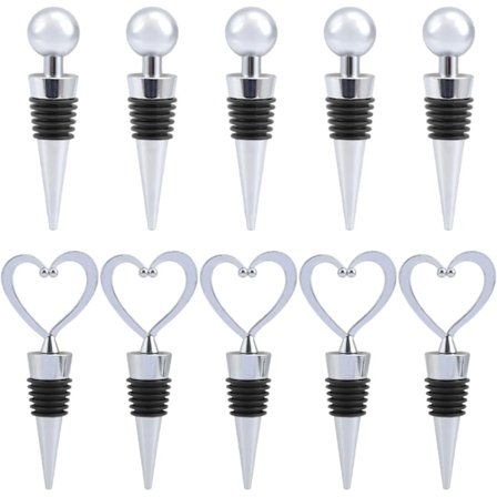 10 stk. rustfrit stål vinstop, drikkeflaskestop