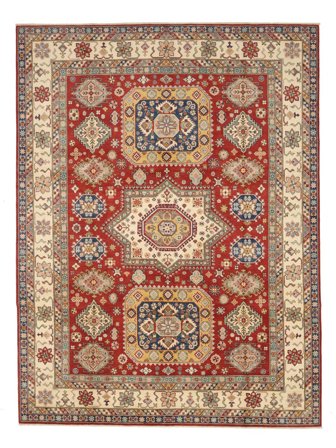 Kazak Fine Rug Oriental Brown/Dark Red Large (Wool, Afghanistan)