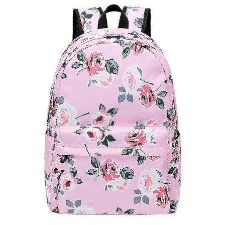 Ny blommig skolryggsäck