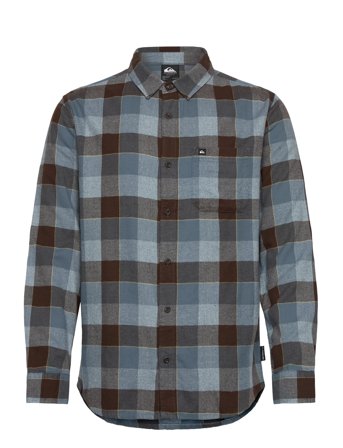 Motherfly Plaid Ls Shirt Blue Quiksilver