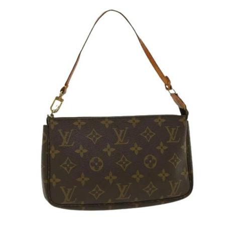 Louis Vuitton Vintage, Pre-owned Pochette Accessoires Monogram Bag Bruin, Dames, Maat:ONE Size,leather