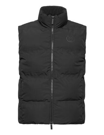 Puffer Vest - Grs/Vegan Black Knowledge Cotton Apparel