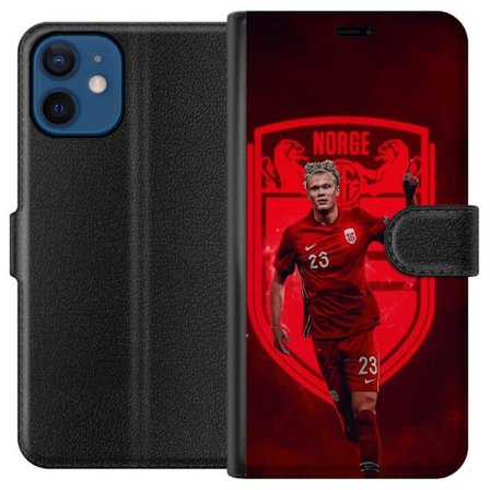 Kompatibelt Lommeboketui til Apple iPhone 12 mini Erling Haaland Manchester City Norge fotball målmaskin angriper sterk fysikk fart og kliniske avslu
