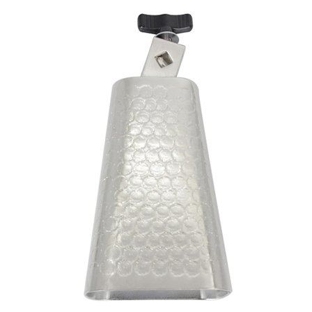 Metal Koklokke Galvaniseret Slagtøjsinstrument med Knop Egnet til Trommesæt 15,5x10x6,5cm