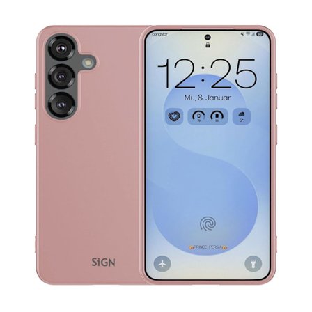 SiGN flytande silikonskal till Samsung Galaxy S25 Plus - rosa