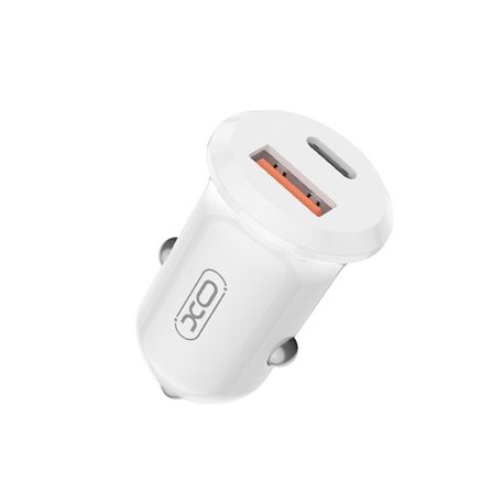 XO billaddare med USB-A + USB-C – 30 W PD & QC snabbladdning