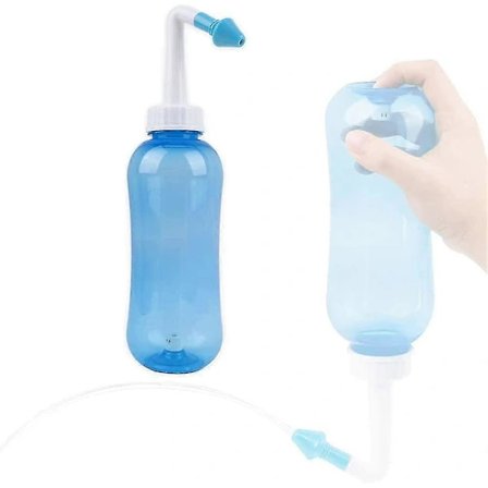 Næseskylleflaske Neti Pot Sinus Rinse Flaske Næserenser Næseskylningssæt Næsepleje Næse Allergisk Forkølelse Influenza Pleje Til Voksne Og Børn, 500m.