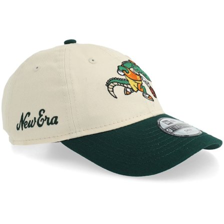 New Era - Beige unconstructed Casquette - Kids Child Mascot 9TWENTY Light Terracotta/Dark Green Dad Cap @ Hatstore