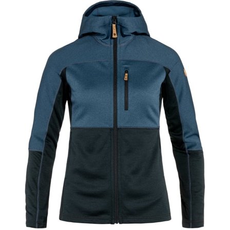 Fjällräven Women's Abisko Trail Fleece in Dark Navy/Indigo Blue | Size: Small, Polyester
