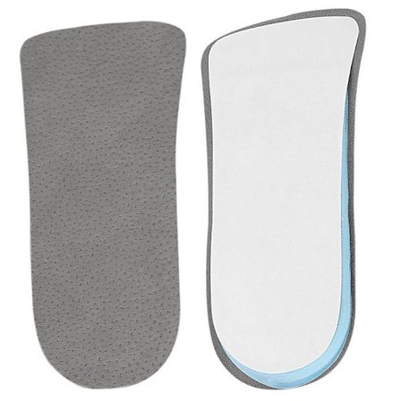 Nahkaiset 3/4-pohjalliset, avustettu säätöpohjallinen DarkGrey Women's