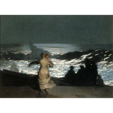 Summer Night, 1890, Winslow Homer Brun