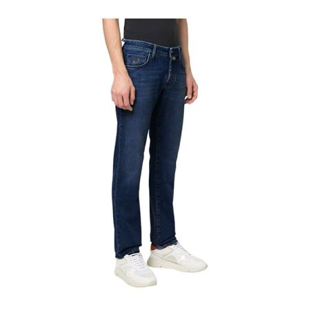 Jacob Cohën, Nick Slim Fit Jeans Blauw, Heren, Maat:W34,elastan