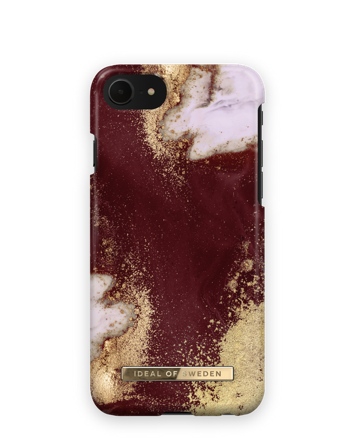 Fashion Case iPhone 7 Golden Burgundy Marble