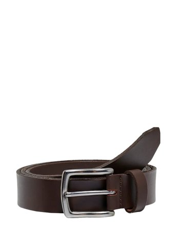 ONLY & SONS Onsboon Slim Leather Belt Noos - Brown - 95