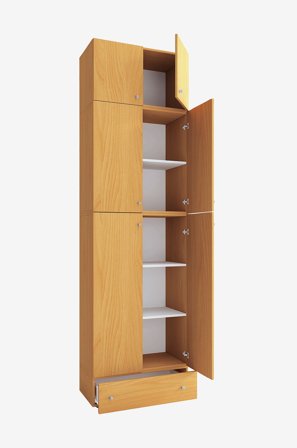 VCM - Vcm Toimistokaappi Lona Xxl saranaovet - Kiinnikkeellä & laatikostolla - Beige - Kaapit - - Homeroom