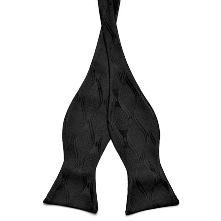 Klasyczna czarna muszka dla mężczyzn - Muszki do samodzielnego wiązania