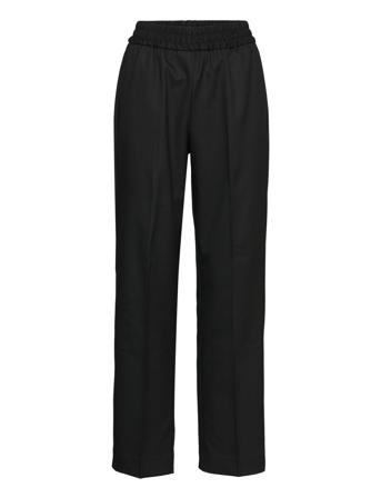 Slfaletta Hw Pant B Noos Bukser Med Rette Ben Svart Selected Femme