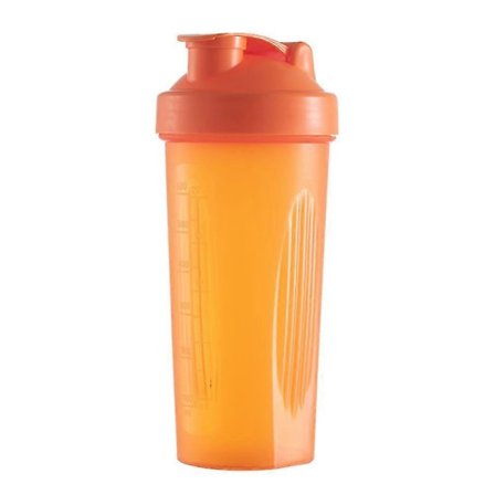 600ml Protein Pulver Shaker Cup Fitness Sport Vattenflaska Milkshake Blandningskopp-FÄRG: orange