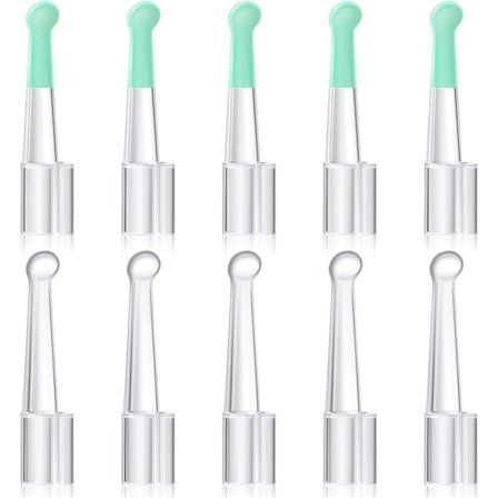 Ersättningstillbehör Set Öronsked för 3,5 mm Otoskop Plast Öronrengöringstips Återanvändbar Rengöringsskedspets för Tonåringar Vuxna Familj Hälsovård 