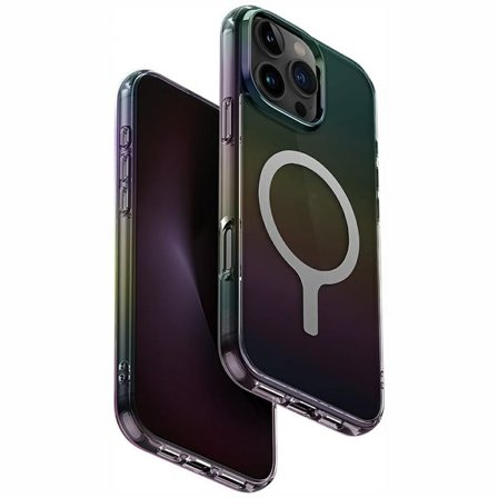 Uniq Iridescia Magclick-ladeveske for iPhone 16 Pro Max - Svart