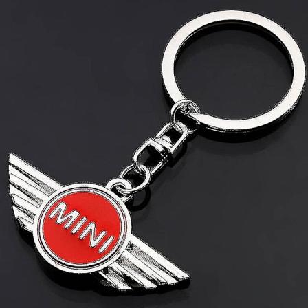 Pitkä ketju metalliavainrengas Billogotyp avaimenperä Mini Cooperille