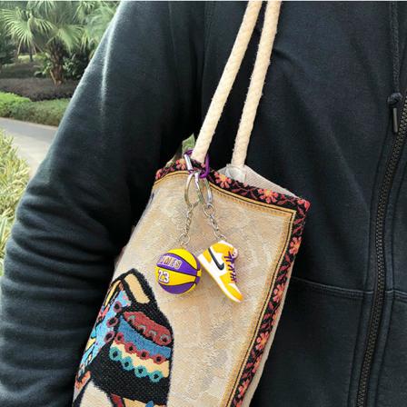 2 stk Sko Model Nøglering Taske Vedhæng 3d Tredimensionel Mini IC