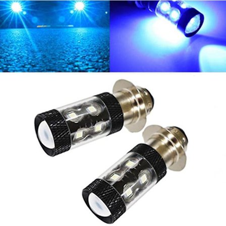 Anvendelig til H6m LED-forlygtepærer til Yamaha Atv thsinde Blåt lys