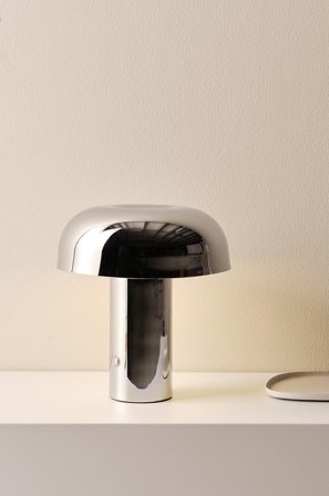 Jotex - RAGGE bærbar bordlampe Krom - Kjøp Bordlamper hos Jotex