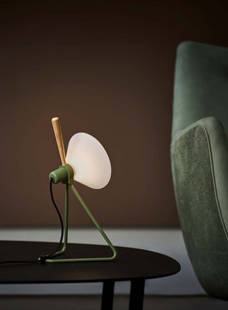 Spot bordlampe/vegglampe - oliven